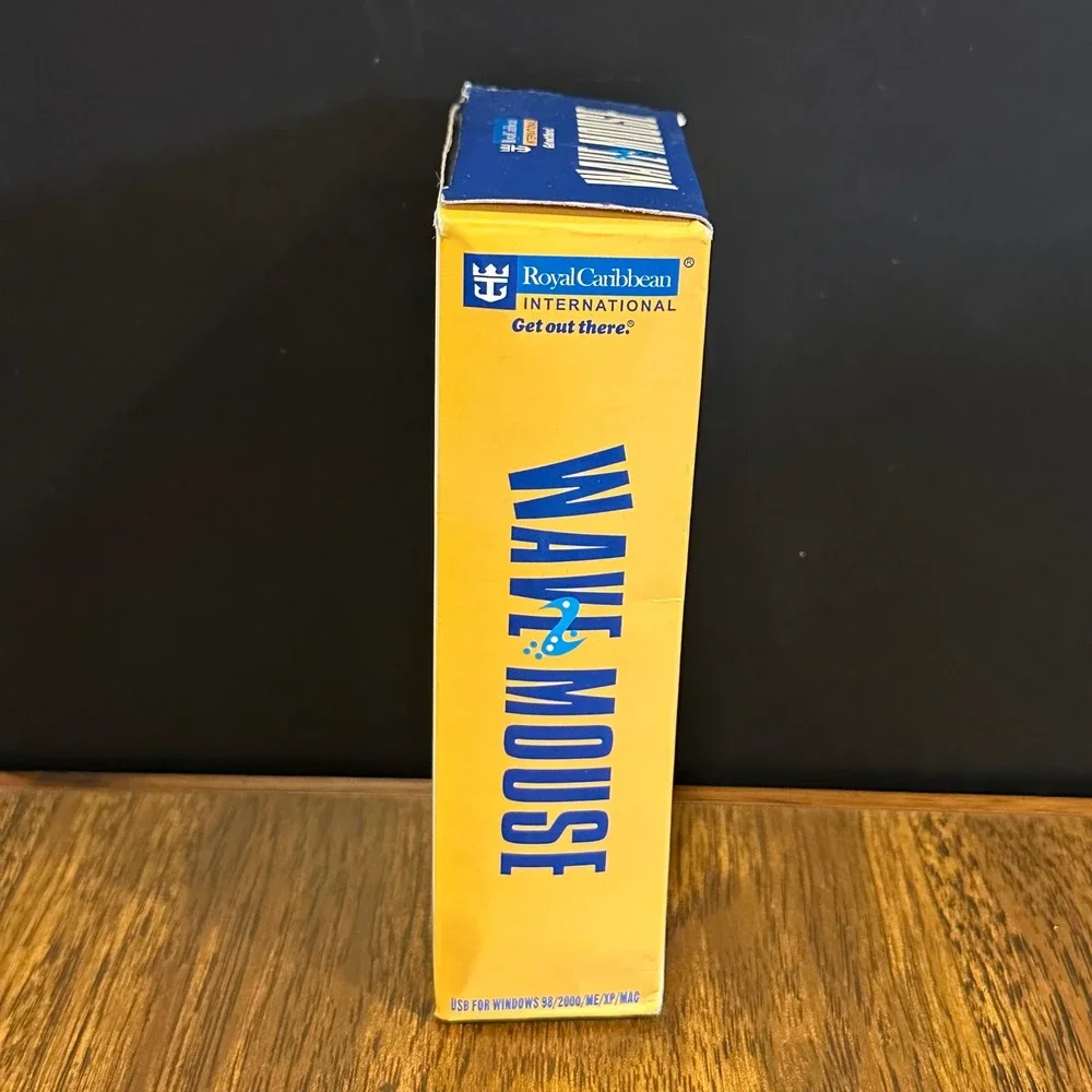 Royal Caribbean International Wave Mouse Meet & Mingle USB Wired Yellow Clear